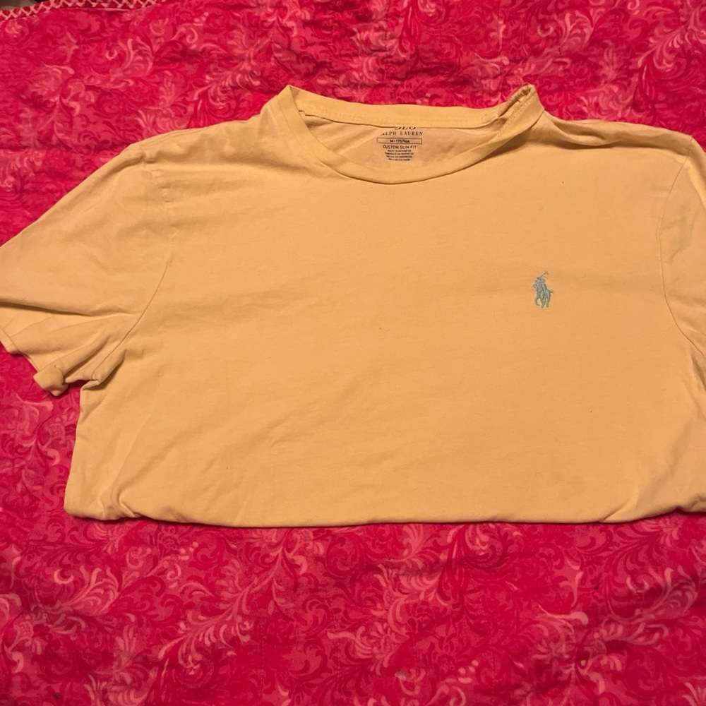 lauren ralph yellow polo shirt